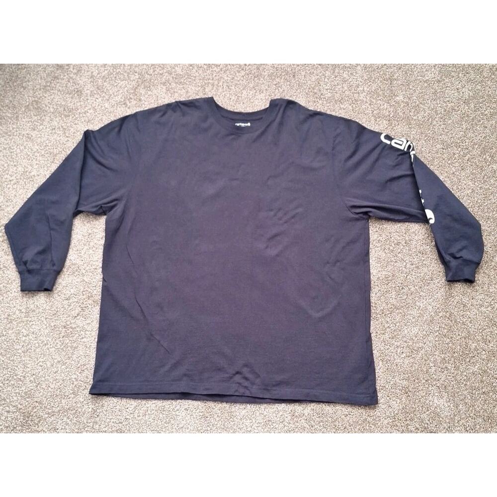 Carhartt Loose Fit Heavyweight Long-Sleeve Blue T-Shirt Men's 3XL